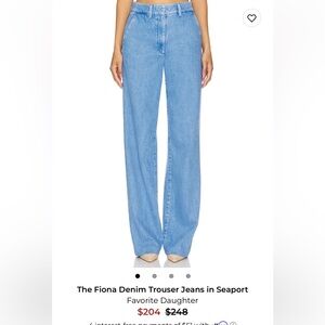 Favorite Daughter Light Blue Flare Jeans / Denim Trousers